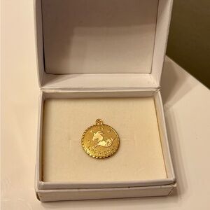 3/$30 Capricorn Zodiac Pendant - gold tone